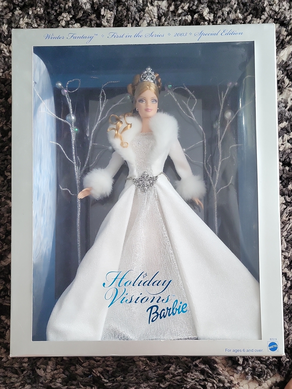 Holiday Visions Barbie Doll in White - Special Edition